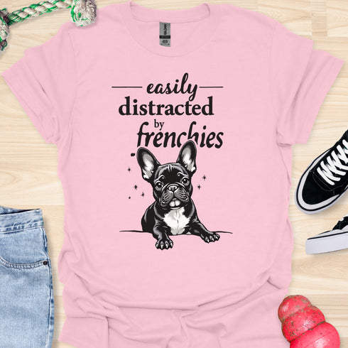 Easily distracted by frenchies - V14 - The Popup T-Shirt